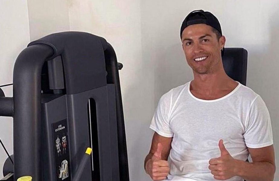Cristiano Ronaldo, în sala de forță