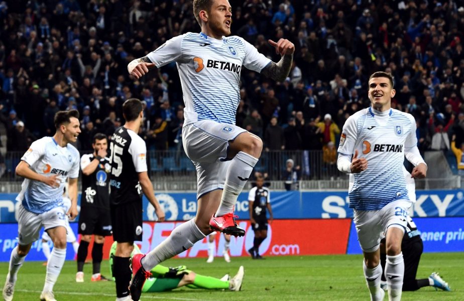 Alexandru Cicâldău se bucură după un gol marcat