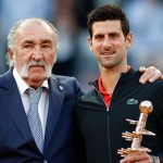 Ion Ţiriac şi Novak Djokovic la turneul de la Madrid