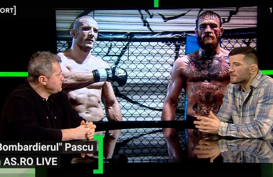 EXCLUSIV AS.ro LIVE | Ion Pascu, uimit la prima luptă cu Conor McGregor: "Bă, ce fac ăştia!". Cum s-a descurcat "Bombardierul" în faţa vedetei din UFC