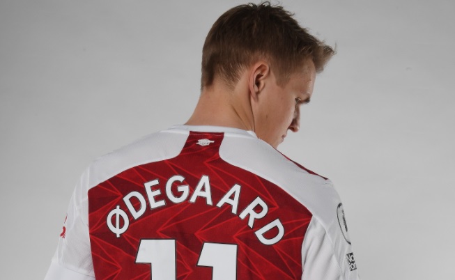 Martin Odegaard, în tricoul lui Arsenal