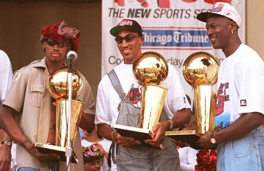 Dennis Rodman, Scottie Pippen şi Michael Jordan