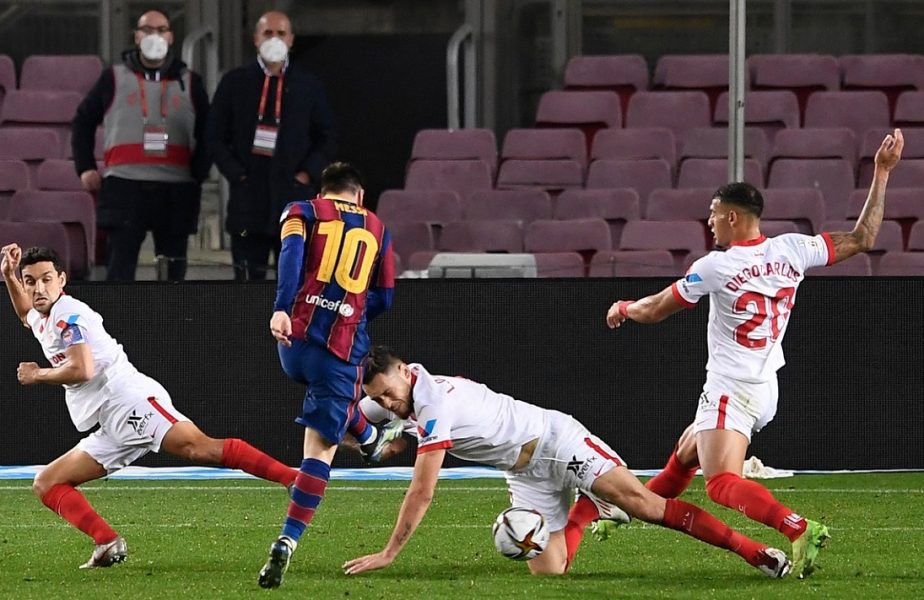 Barcelona – Sevilla 3-0 | Messi, în finala Cupei Spaniei după o "remontada" istorică. Dembele a reușit o super-execuție, Pique a marcat în minutul 90+4!