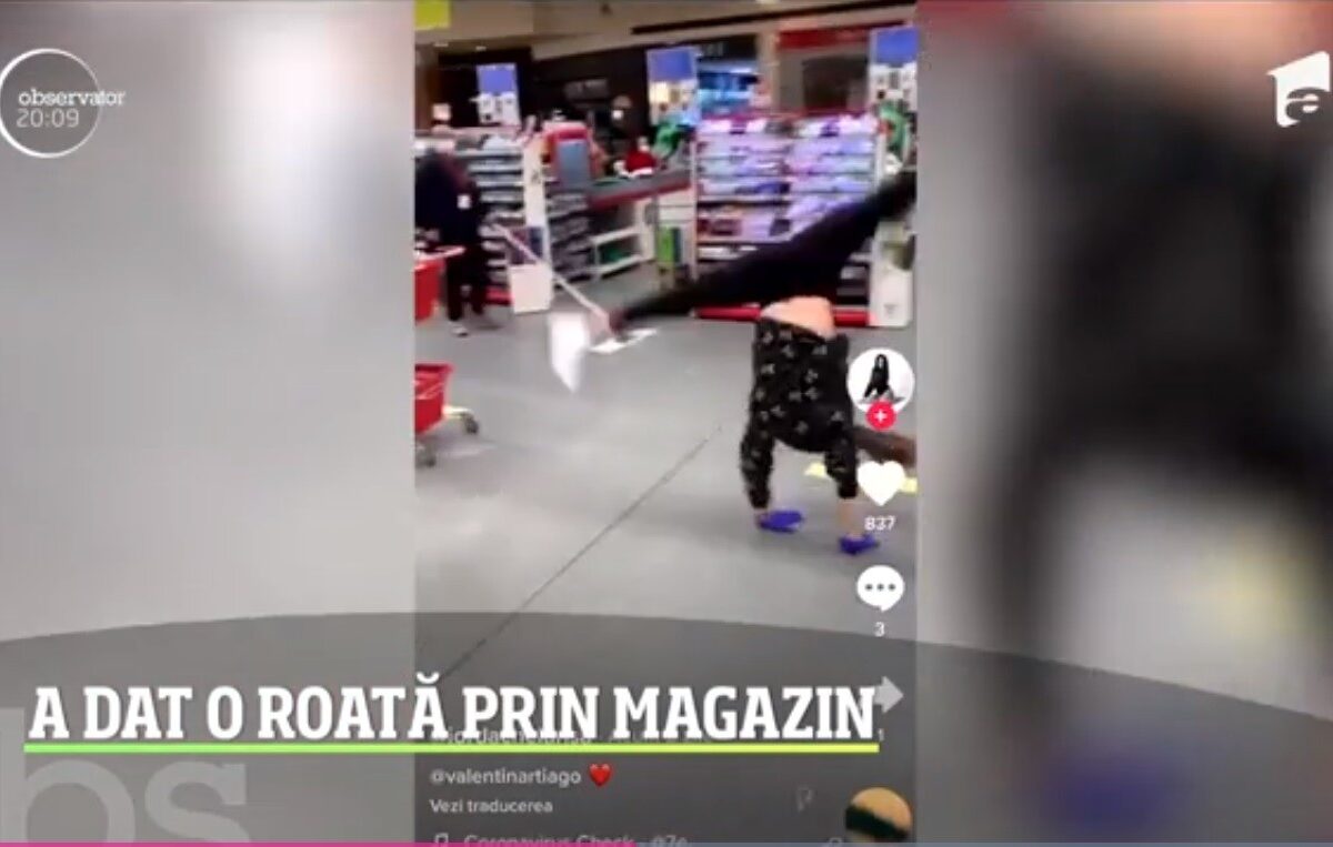 Larisa Iordache a făcut roata într-un supermarket
