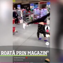 Larisa Iordache a făcut roata într-un supermarket