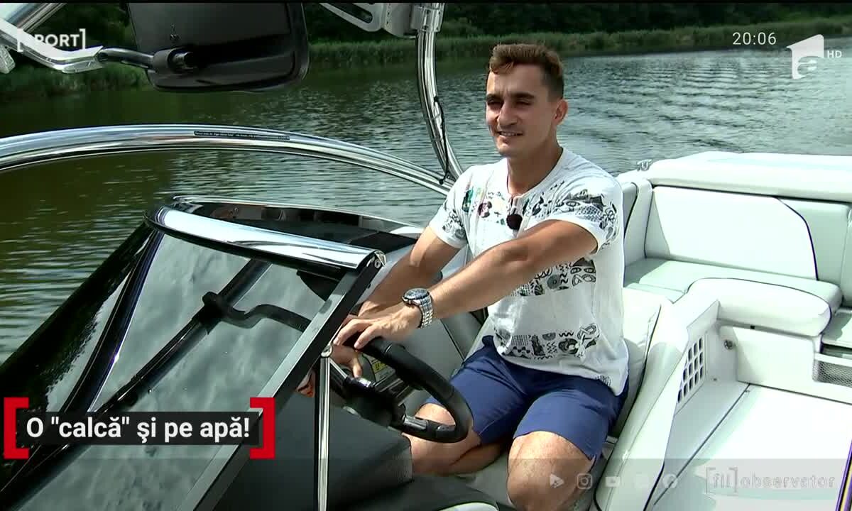 O „calcă” și pe apă!