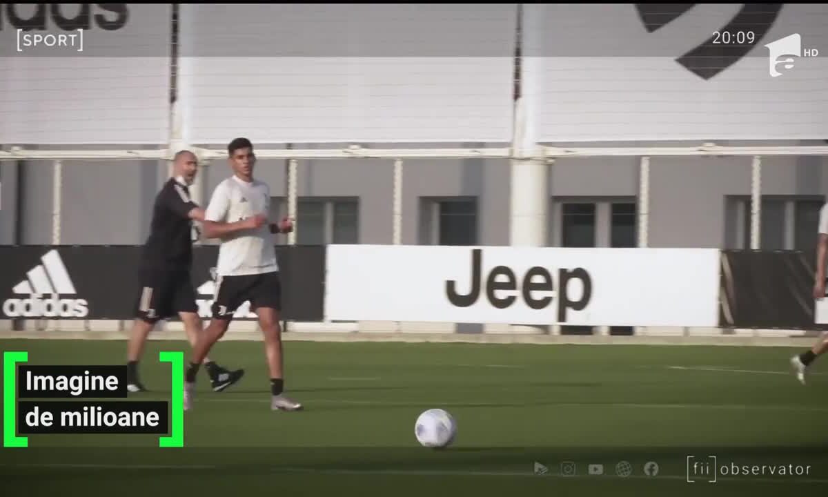 Românul de la Juventus, Drăguşin, s-a antrenat cu Ronaldo