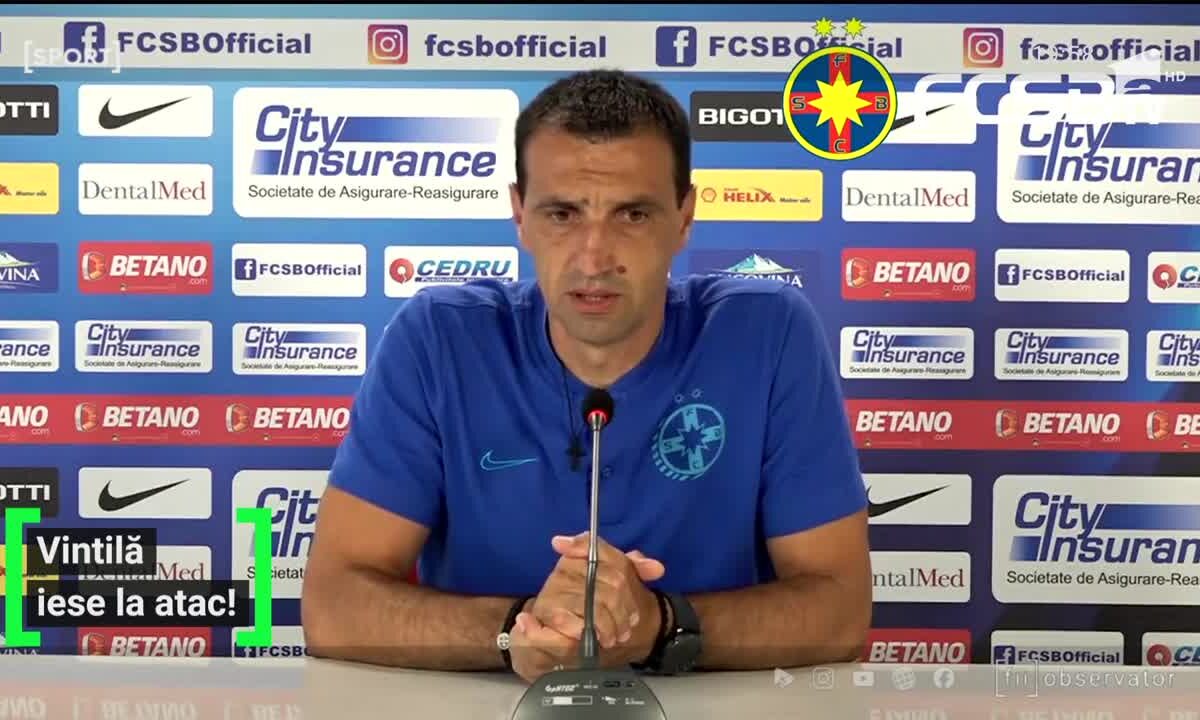 Vintilă iese la atac, după ce fotbaliștii au spus de el că e doar un executant al lui Becali!