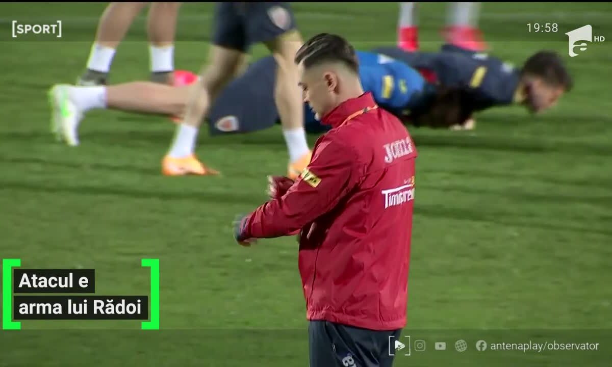 Atacul e arma lui Radoi