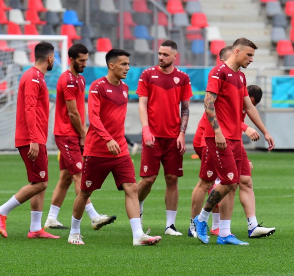 EURO 2020 | Macedonia de Nord s-a antrenat pe stadionul Ghencea! Ce mesaj a fost afişat pe tabelă + Cum arată gazonul