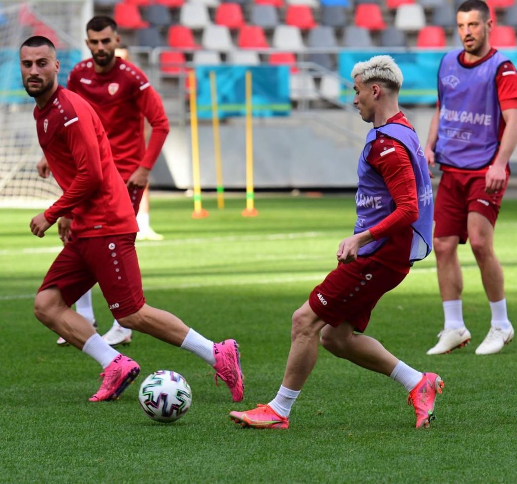 EURO 2020 | Macedonia de Nord s-a antrenat pe stadionul Ghencea! Ce mesaj a fost afişat pe tabelă + Cum arată gazonul