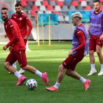 EURO 2020 | Macedonia de Nord s-a antrenat pe stadionul Ghencea! Ce mesaj a fost afişat pe tabelă + Cum arată gazonul