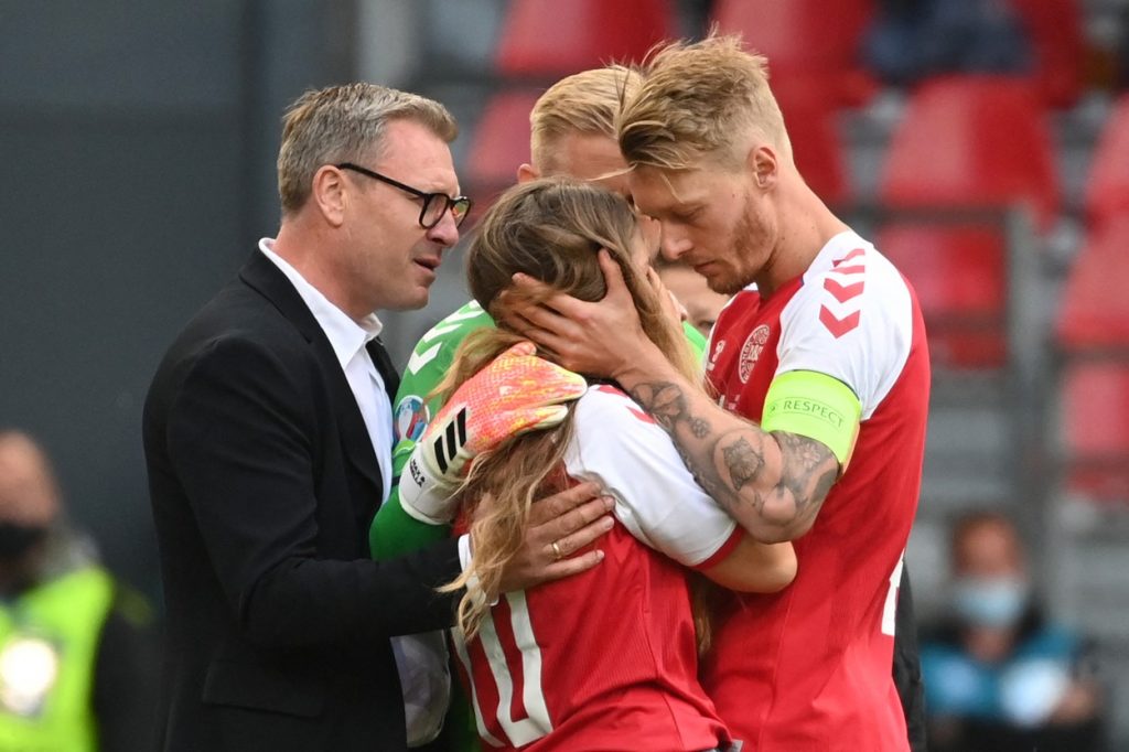 Christian Eriksen, momente dramatice la Euro 2020 / Foto: Profimedia