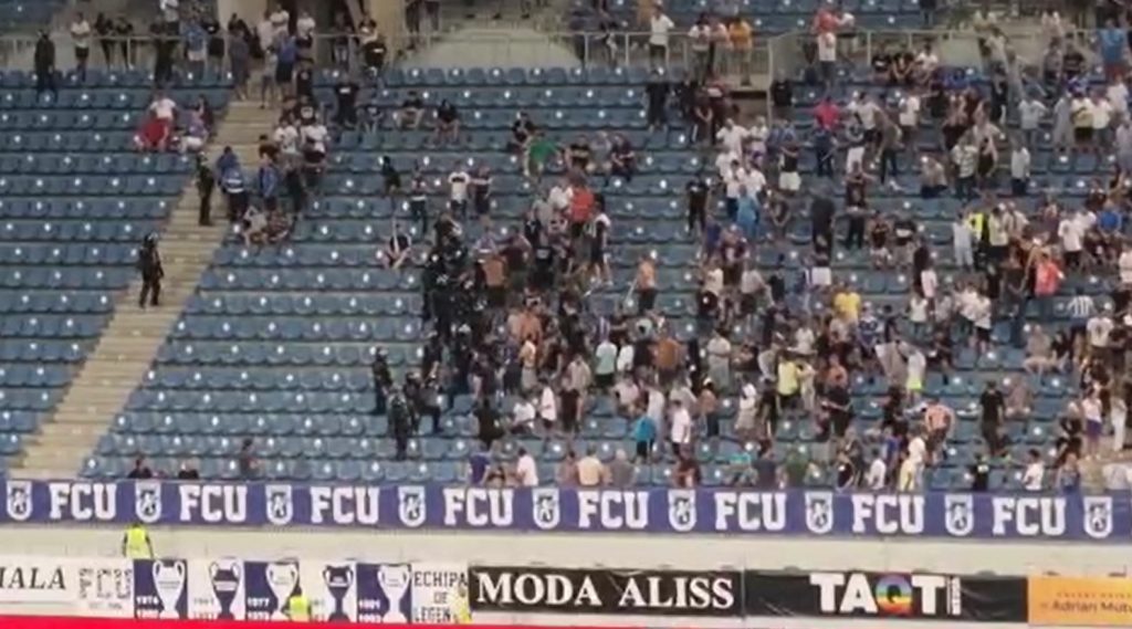 Incidente la FC U Craiova - Dinamo