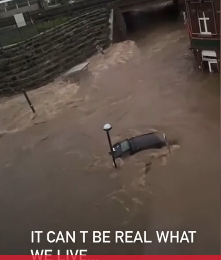 Inundaţii Liege / Instagram Vanessa Mara