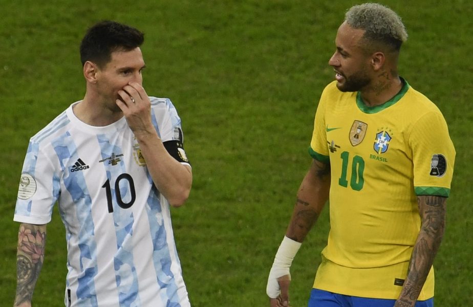 Copa America | Lionel Messi şi Neymar, îmbrăţişati zeci de secunde. Imaginile care fac înconjurul lumii. Neymar şi-a arătat clasa chiar în timpul fiestei „Pumelor”