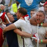 Fanii englezi au sărbătorit calificarea în semifinalele Euro 2020