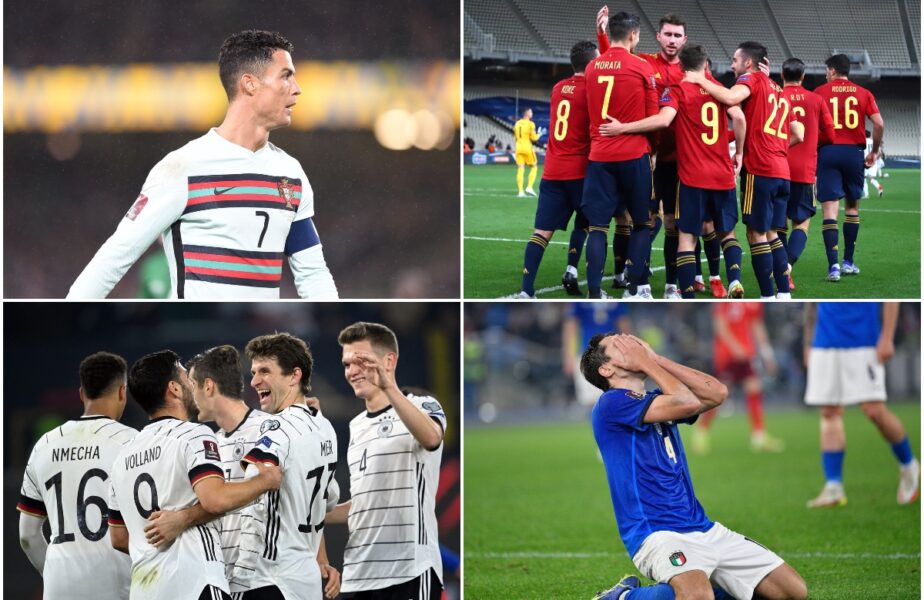 Care sunt primele echipe calificate la Campionatul Mondial din 2022! Portugalia, Spania și Italia au emoții înainte de ultima etapă din preliminarii + Toate calculele din grupa României