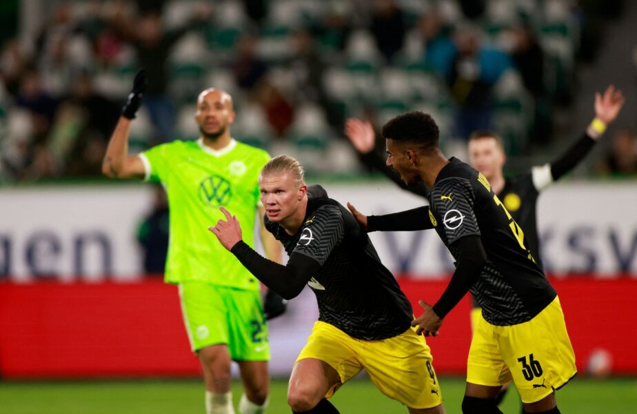 Erling Haaland a fost „răsplătit” cu semne obscene de o femeie la primul gol după revenire! Ce bornă impresionantă a atins superstarul norvegian în Wolsburg – Dortmund 1-3