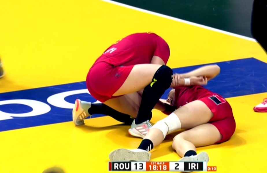 Momente teribile în meciul România – Iran, de la Campionatul Mondial 2021. Oana Borş s-a accidentat grav şi a urlat de durere. Medicii au intervenit de urgenţă!