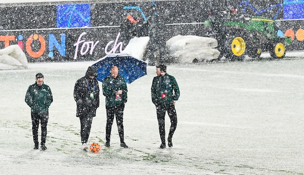 Meciul Atalanta - Villarreal a fost amânat din cauza ninsorii