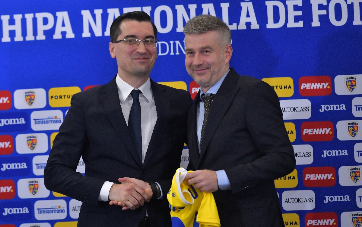 Edi Iordănescu și Răzvan Burleanu