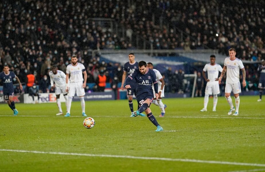 PSG – Real Madrid | Lionel Messi, primul penalty ratat împotriva „galacticilor”. Kylian Mbappe nu s-a bucurat după ce a scos lovitura de la 11 metri. Courtois, magistral!