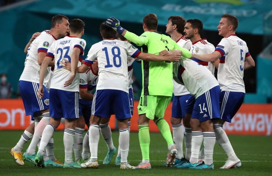 Rusia, bucurie după marcarea unui gol