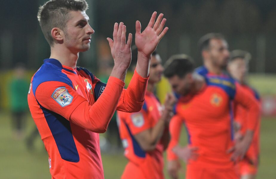 FCSB – FC Voluntari 4-0. Gigi Becali poate visa din nou la titlu! Roș-albaștrii s-au apropiat la 5 puncte de CFR Cluj. Urmează derby-ul de titlu cu echipa lui Dan Petrescu