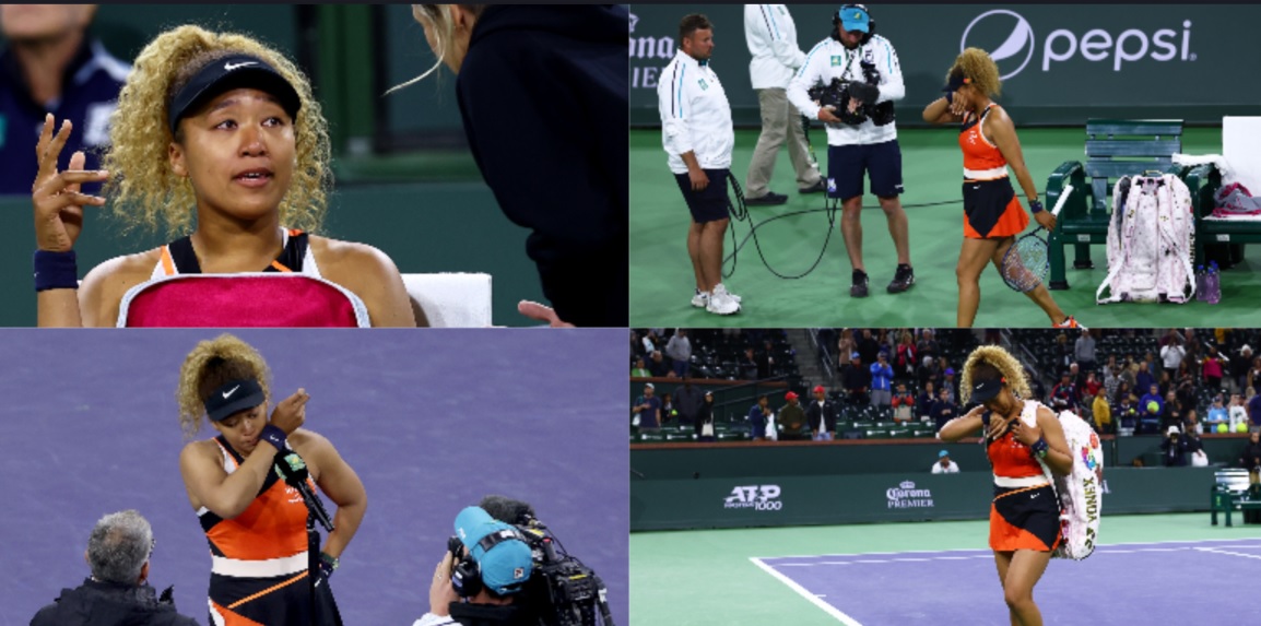 Naomi Osaka a izbucnit în lacrimi la Indian Wells