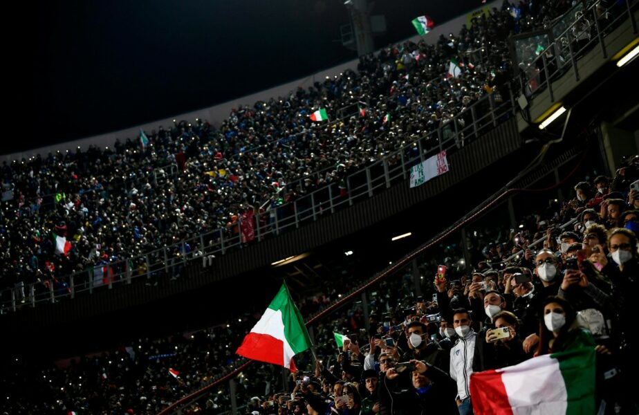 Italia – Macedonia de Nord. Piele de găină! Întregul stadion a cântat la unison “Fratelli D’Italia”. Atmosferă de poveste la Palermo