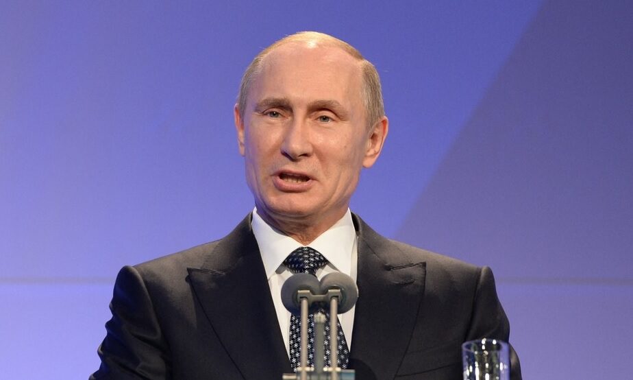 Vladimir Putin, în timpul unei conferințe