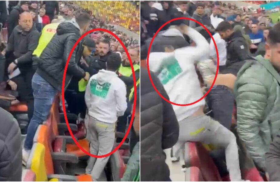 Lucian Becali a bătut un spectator la meciul FCSB – Universitatea Craiova! Primul video cu scandalul monstru de pe Arena Națională