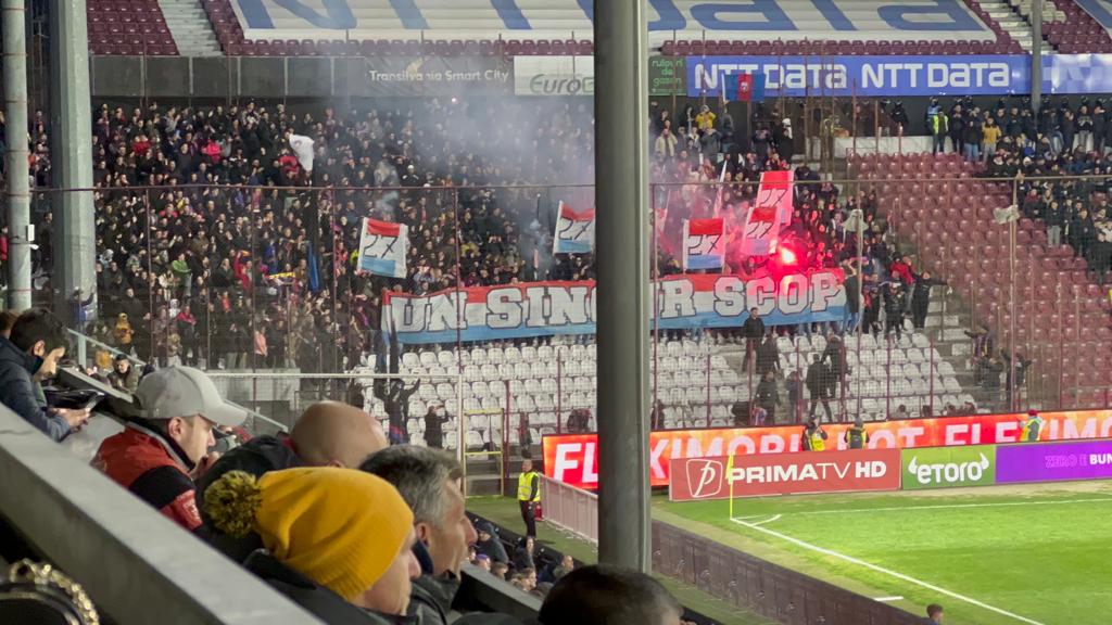 Fanii de la FCSB, la derby-ul cu CFR Cluj
