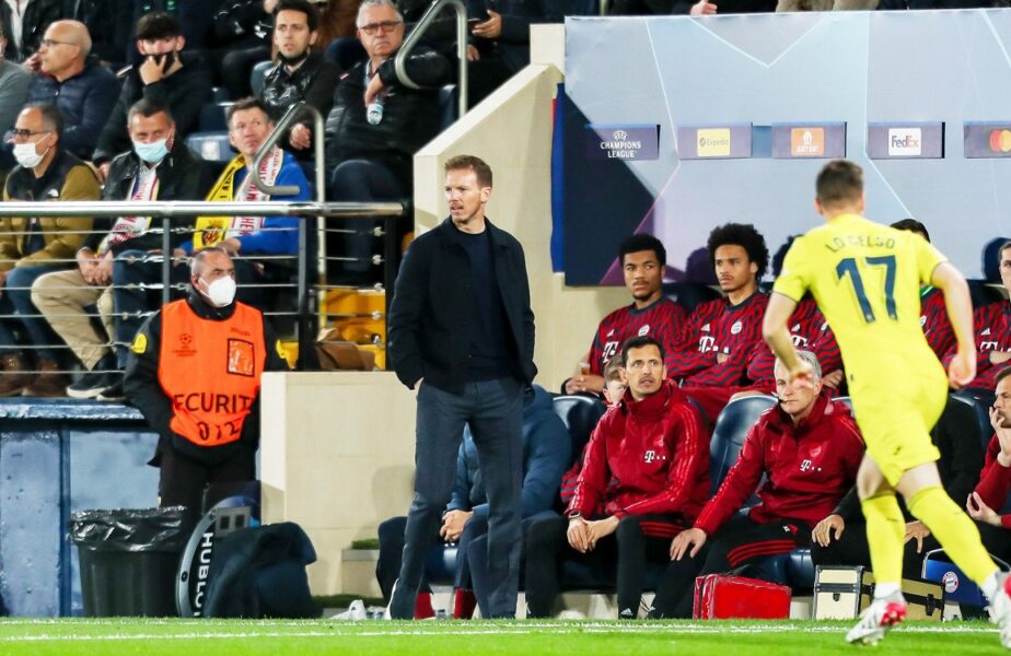 Bayern – Villarreal 1-1 | Julian Nagelsmann, complet debusolat după eliminarea din UEFA Champions League: „Este unul dintre cele 3 momente groaznice din cariera mea”. Tehnicianul bavarezilor știe ce îl așteaptă: „Nu e suficient să câștigăm campionatul!”