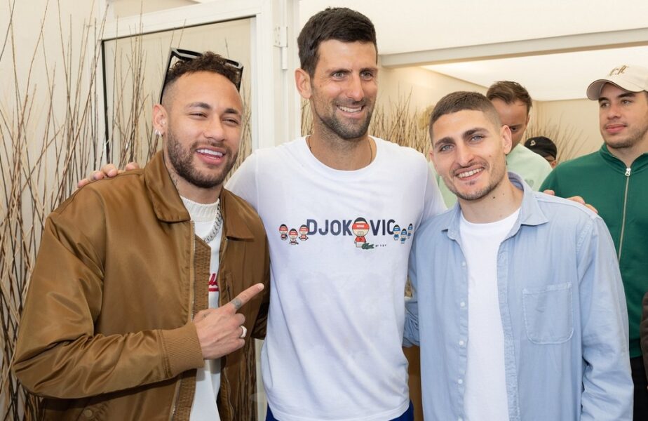 Novak Djokovic, imagini virale alături de Neymar și Verratti! Ce au putut să facă pe străzile din Monte Carlo