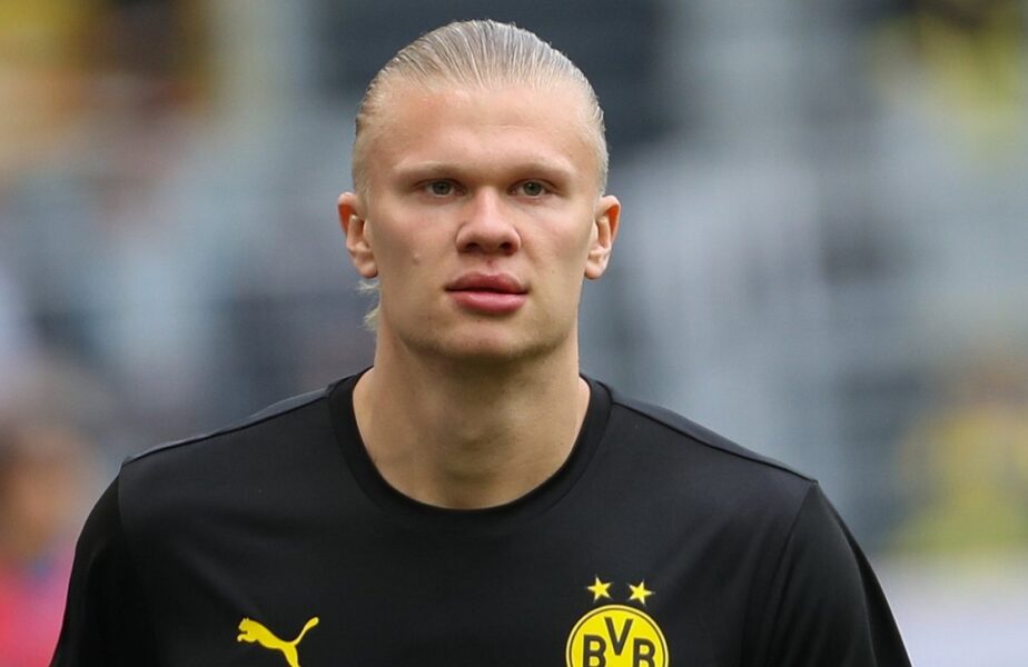 Erling Haaland, în tricoul celor de la Borussia Dortmund