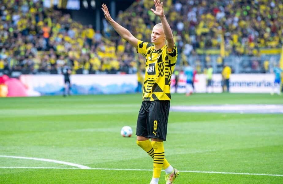 Erling Haaland, la ultimul meci pentru Borussia Dortmund