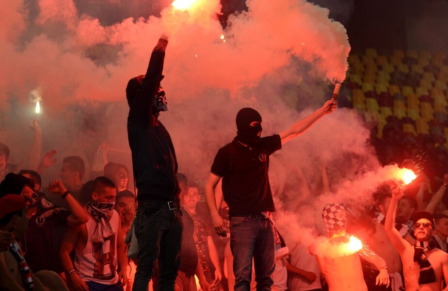 Fanii lui "U" Cluj, într-un meci