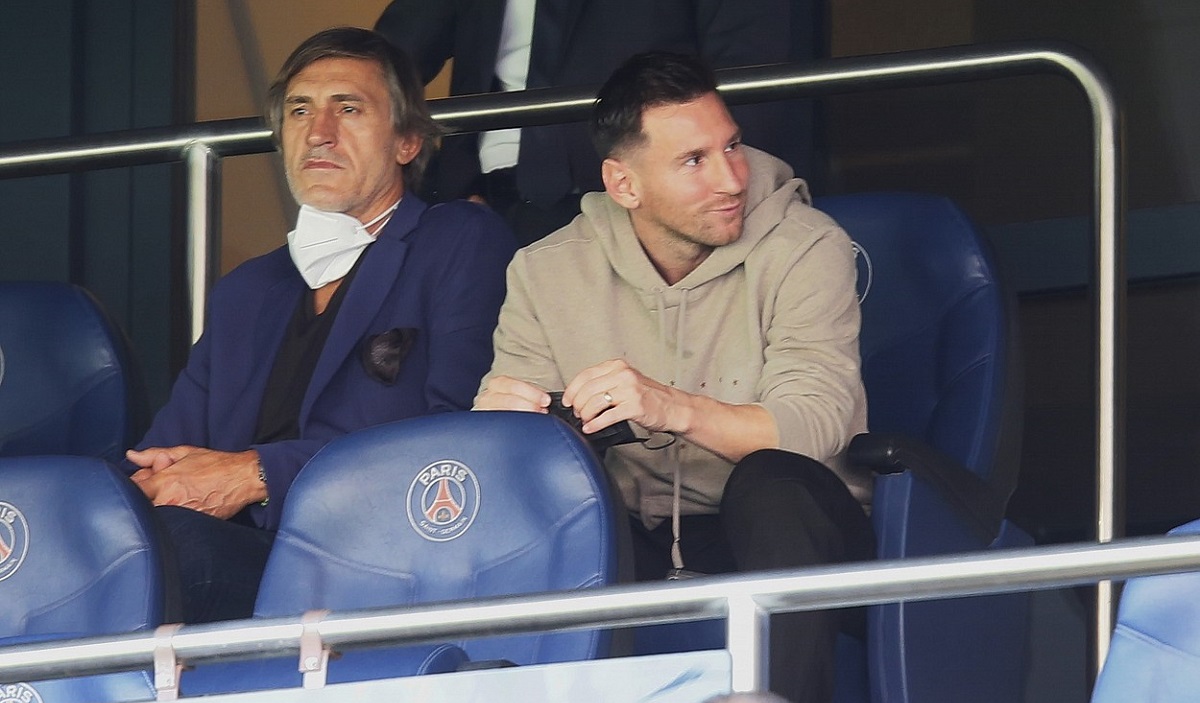 Lionel Messi, alături de tatăl său, Jorge