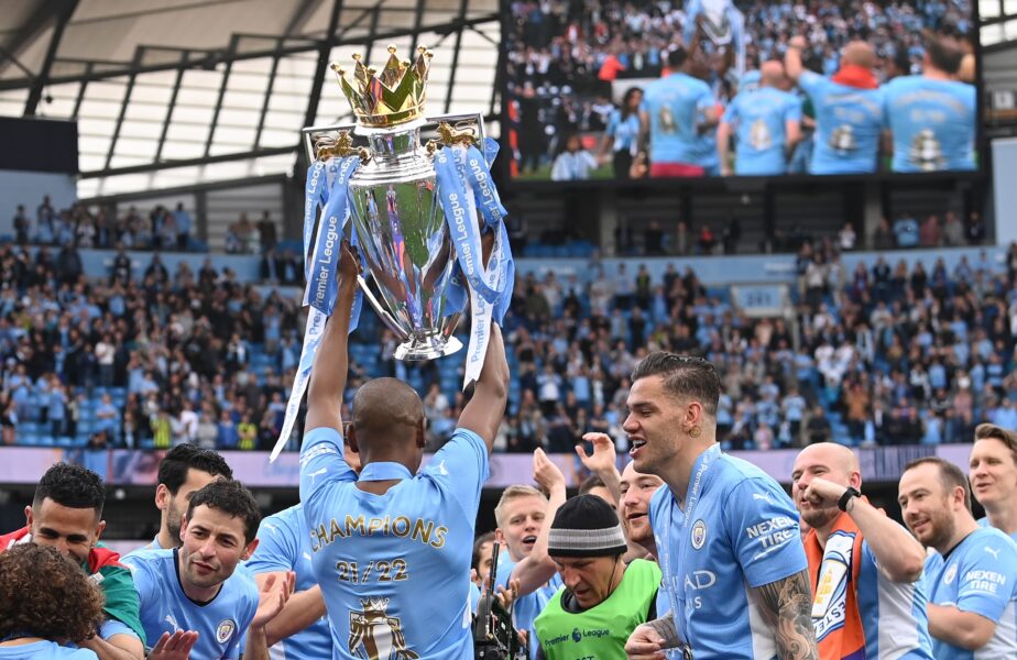 Manchester City sărbătorește titlul din Premier League