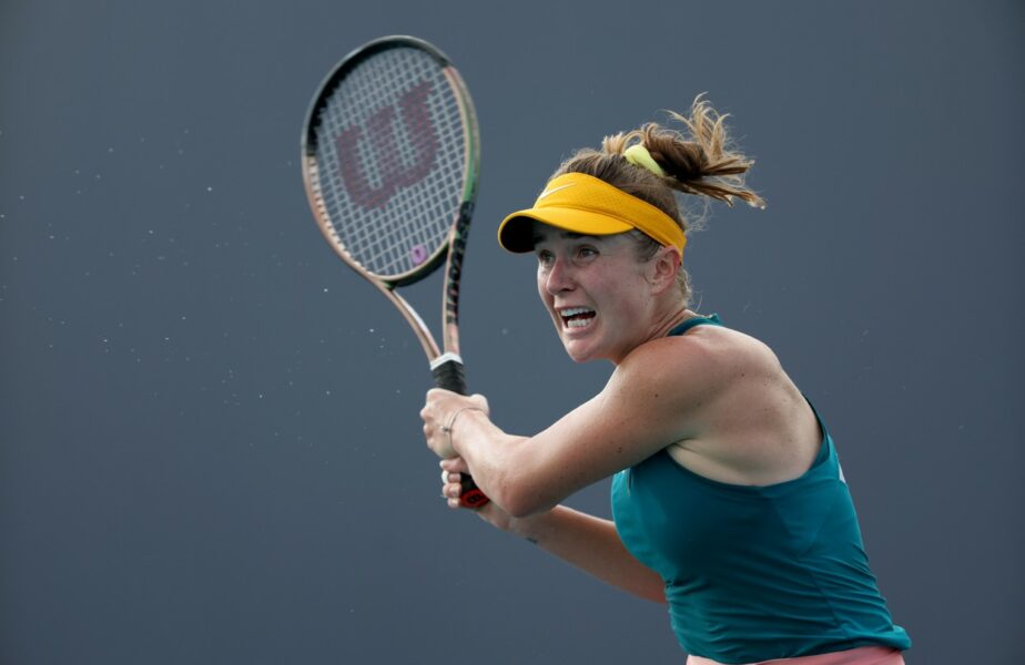 Elina Svitolina, în timpul turneului de la Miami