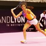Sorana Cîrstea, în timpul unui meci