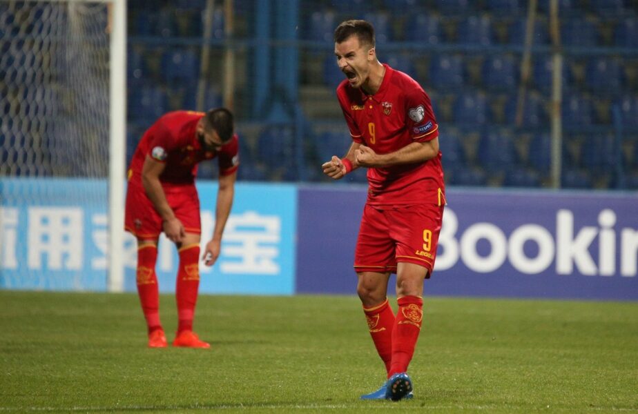 Stefan Mugosa, „coşmarul” lui Edi Iordănescu! Hat-trick incredibil în România – Muntenegru. Atacantul a marcat patru goluri în poarta „tricolorilor”!