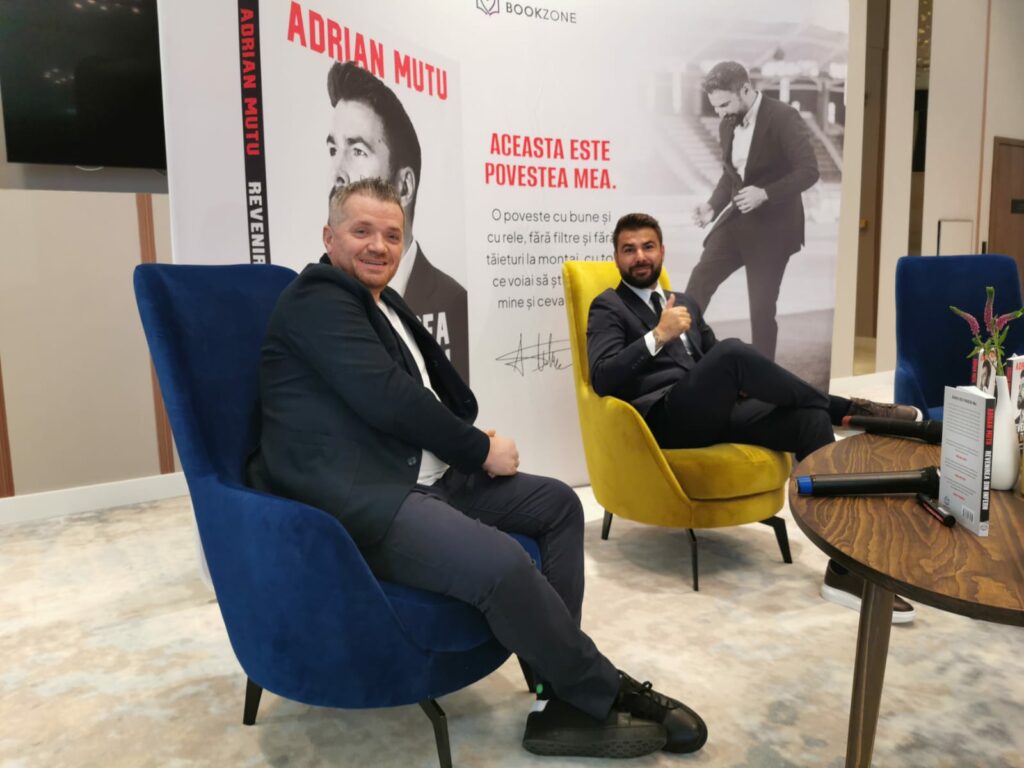 Adrian Mutu, la lansarea oficială a cărții sale