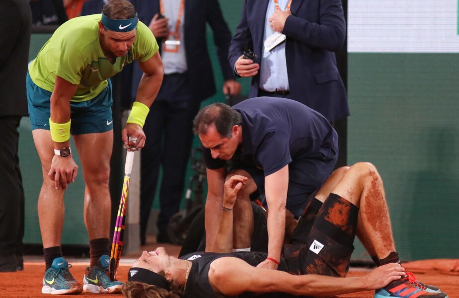Alexander Zverev a suferit o ruptură de ligamente, la Roland Garros 2022. „Luni voi zbura în Germania pentru a mai face câteva controale”