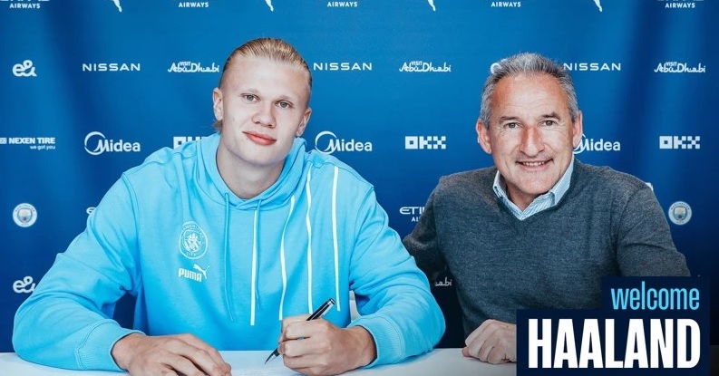 Erling Haaland a semnat cu Manchester City