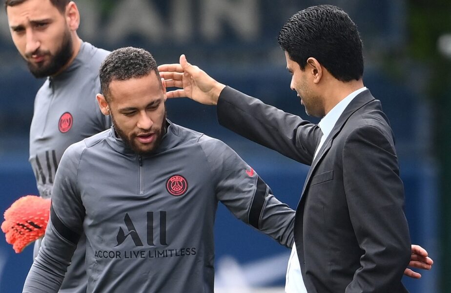 Neymar şi Nasser Al-Khelaifi