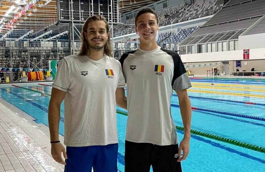 David Popovici şi Robert Glinţă, reprezentanţii României la nataţie