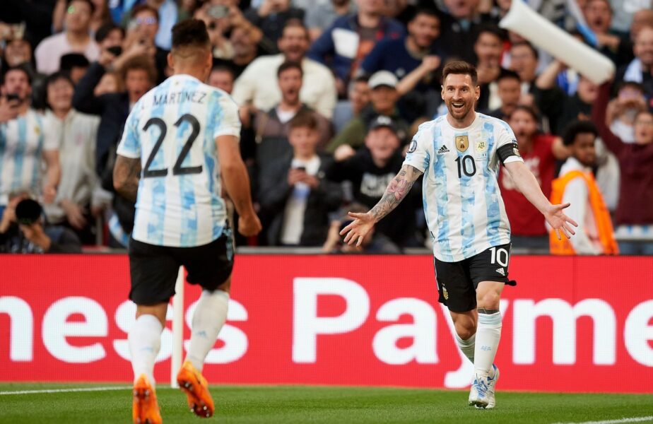 Italia – Argentina 0-3. Lautaro Martinez, Di Maria şi Paulo Dybala au marcat. Lionel Messi a dat două pase de gol. „Finalissima 2022”, înfruntarea campioanelor Europei şi Americii de Sud